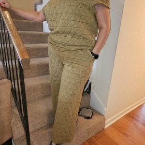 2pc women's casual wear quilted